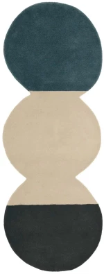 Χαλί Pearls Runner 3 L Blue-Beige-Black Nani Marquina 75x200cm