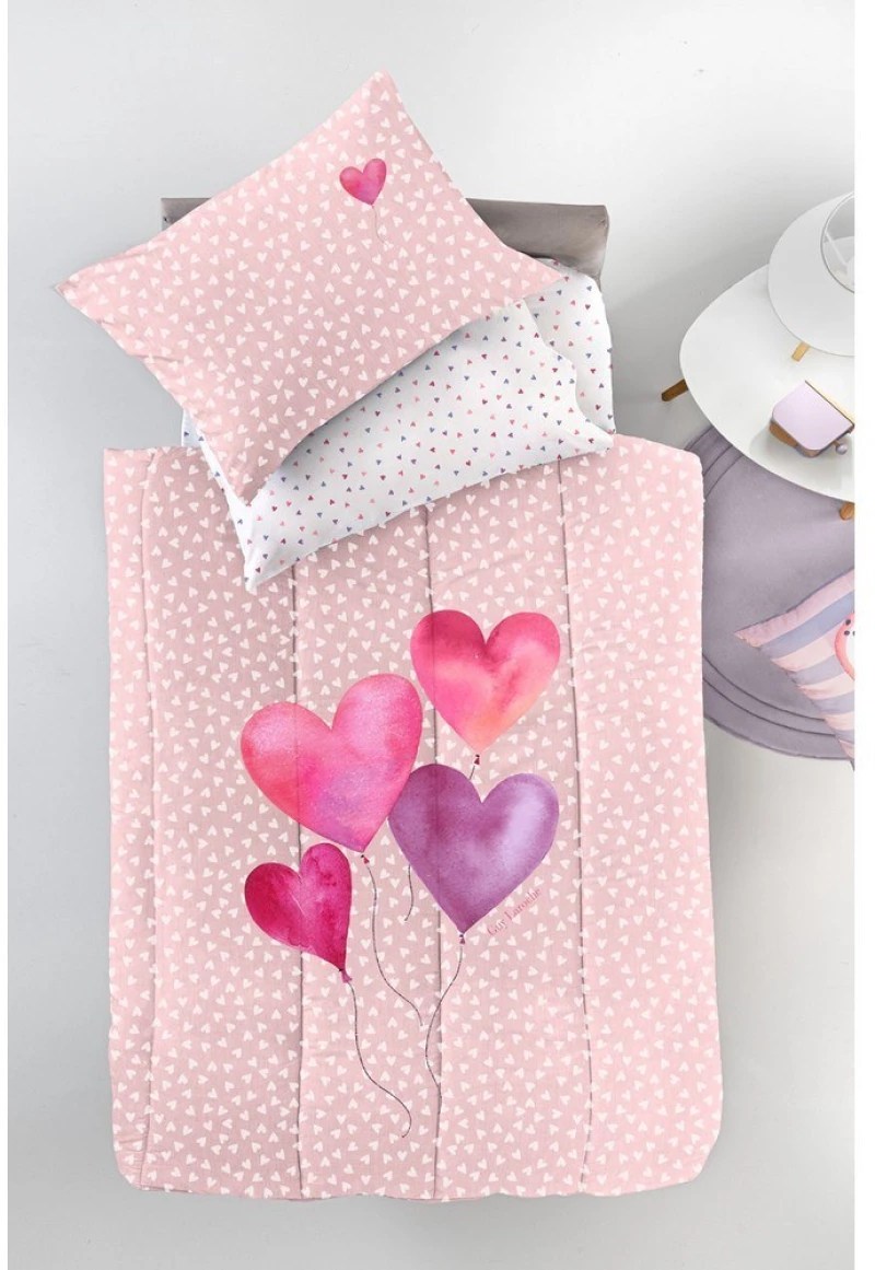 Κουβερλί Παιδικό Amore Pink Guy Laroche Μονό 160x230cm Πολυέστερ