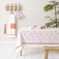 Ποδιά Κουζίνας Strawberry Love Pink Nima 100% Βαμβάκι