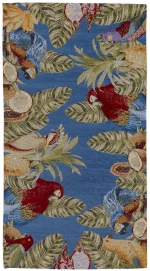 Χαλάκι Κουζίνας Canvas 712 B Blue-Multi 75X150 Royal Carpet 75X150cm Chenille