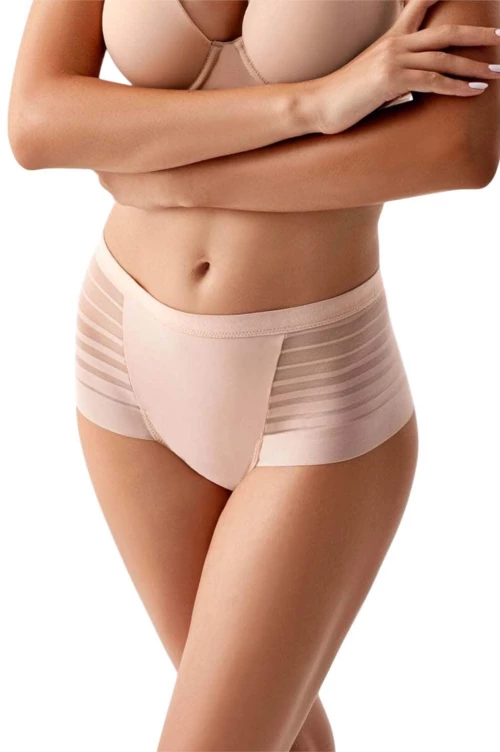 ΓΥΝΑΙΚΕΙΟ ΨΗΛΟΜΕΣΟ BRAZILIAN SLIP ΣΥΣΦΙΞΗΣ LASER CUT W24 NEW BRA LINGERIE 9302 - SKIN