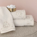 Πετσέτες σετ 3 List Cream 70x140cm Palamaiki 9-093077-008