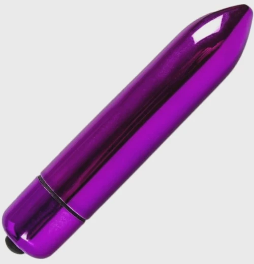 Zoe Bullet Vibrator, 10 Vibration Modes, Metallic Purple, 9 cm,