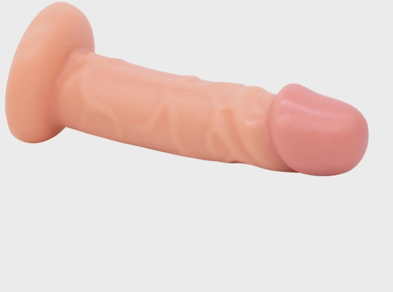 Steve Realistic Dildo with Suction Cup, PVC, Flesh, 17.1 cm, Gui