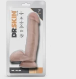Dr. Skin Dr. Mark Realistic Dildo with Suction Cup, PVC, Flesh,
