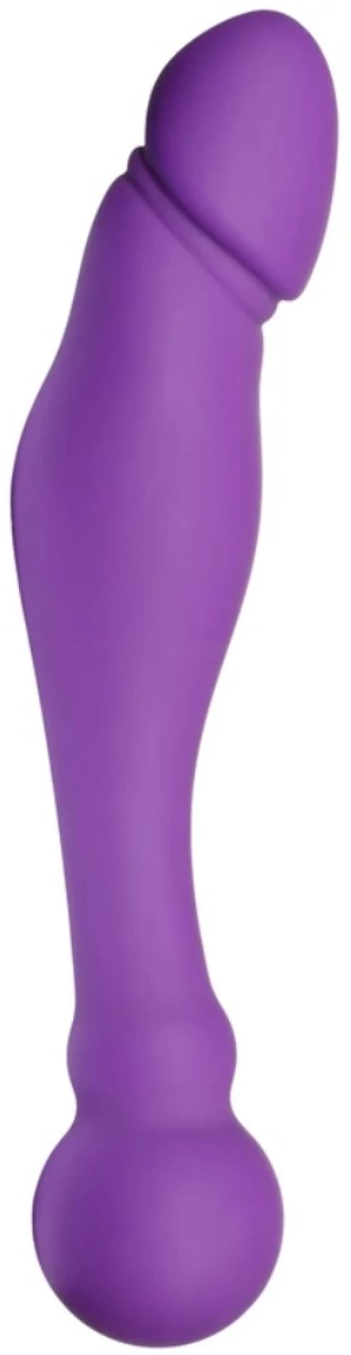 Double Dildo Finn, Silicone, Purple, 18 cm, Passion Labs