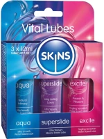 SKINS - VITAL LUBES KIT AQUA, SUPERSLIDE & EXCITE LUBRICANTS 3 x 12 ML