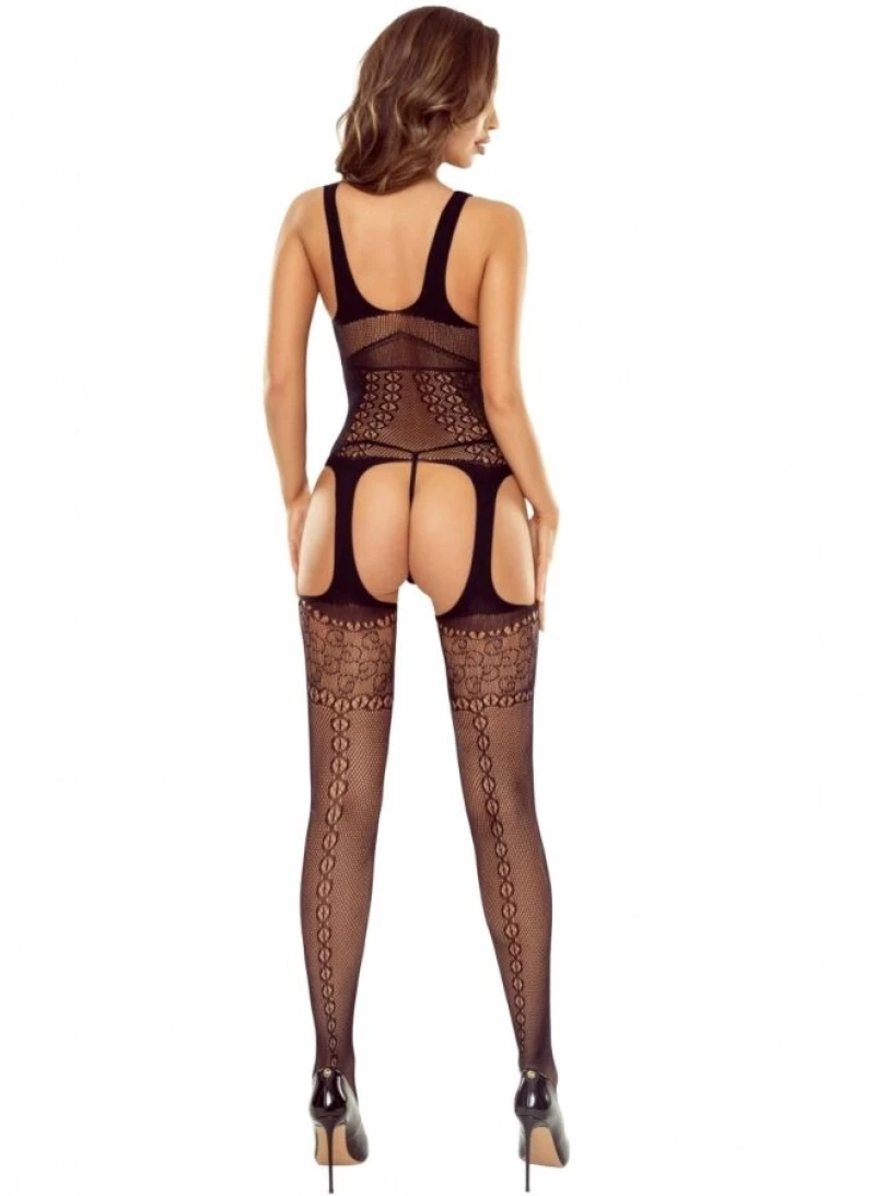 PASSION - BS122 BLACK OPEN BODYSTOCKING