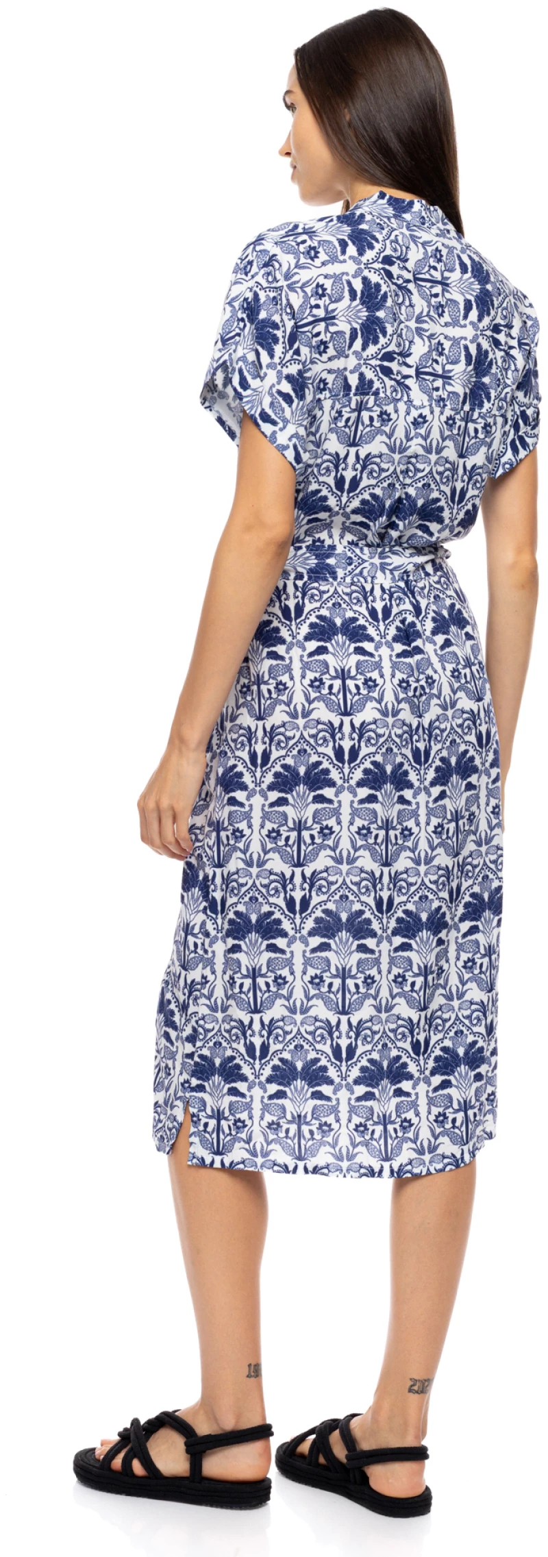Γυναικείο Beachdress Pink Label - BLUE TROPICAL - Σεμιζιέ - Maxi - Viscose