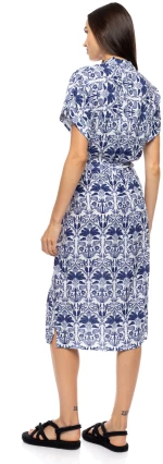 Γυναικείο Beachdress Pink Label - BLUE TROPICAL - Σεμιζιέ - Maxi - Viscose