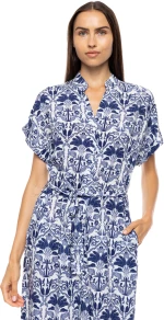 Γυναικείο Beachdress Pink Label - BLUE TROPICAL - Σεμιζιέ - Maxi - Viscose