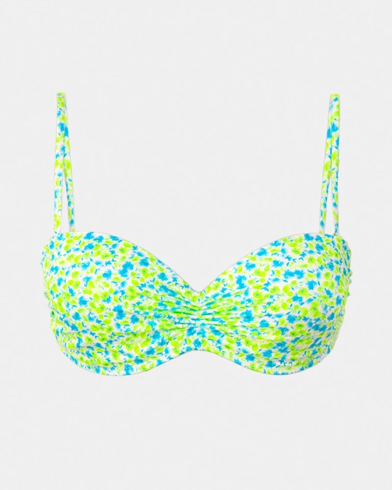 Γυναικείο Μαγιό Rock Club - Strapless  - BLOOM PRINT - Bikini push-up - Cup B