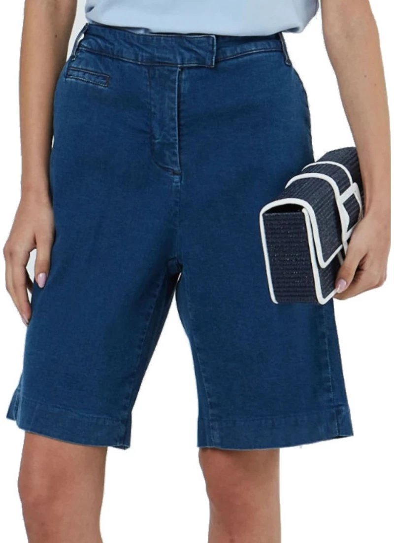 SARAH LAWRENCE Γυναικεία μπλέ τζιν βερμούδα 262-4703 BLUE
