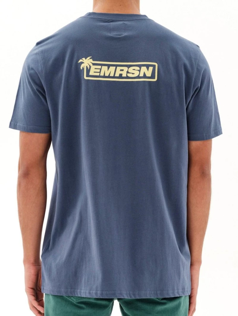 EMERSON Ανδρικό μπλέ navy μπλουζάκι T-Shirt 231.EM33.130 NAVY BLUE  ..