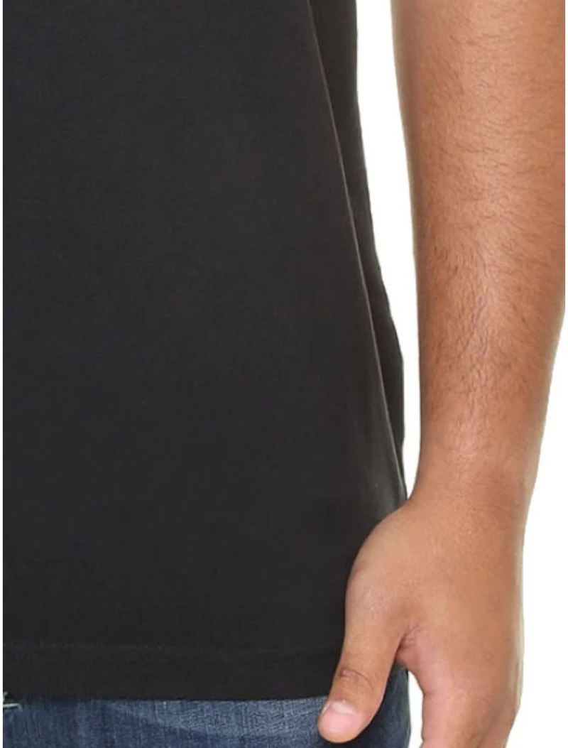 MAXFORT Ανδρική μαύρη πόλο πικέ μπλούζα 5001-999 Black
