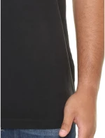 MAXFORT Ανδρική μαύρη πόλο πικέ μπλούζα 5001-999 Black