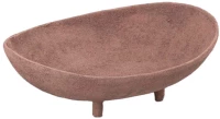 LIBERTA PEDESTAL ΜΠΩΛ ΜΕ ΠΟΔΙ 35x24x11cm ΑΛΟΥΜΙΝΙΟ TERRACOTTA