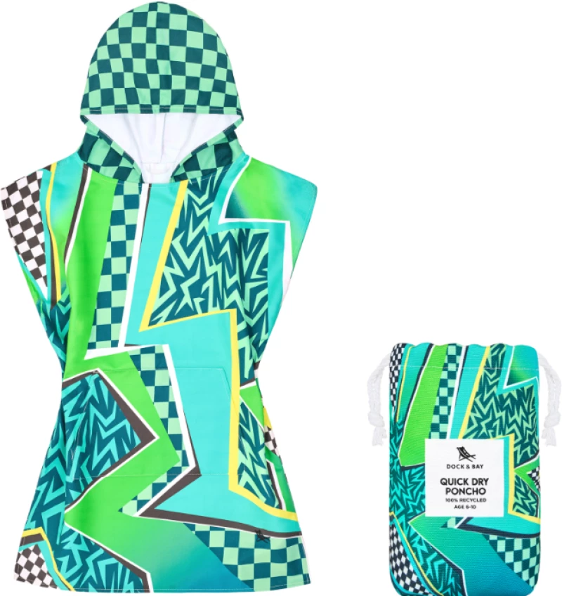 Dock & Bay Παιδικό πόντσο Quickdry 3-5 Ετών Tide Skater Microfiber 5061011625410