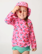 Zoocchini Σετ UV Μαγιό και Μπλούζα Cherry - 3 ΕΤΩΝ ZOO16410-3T Κορίτσι