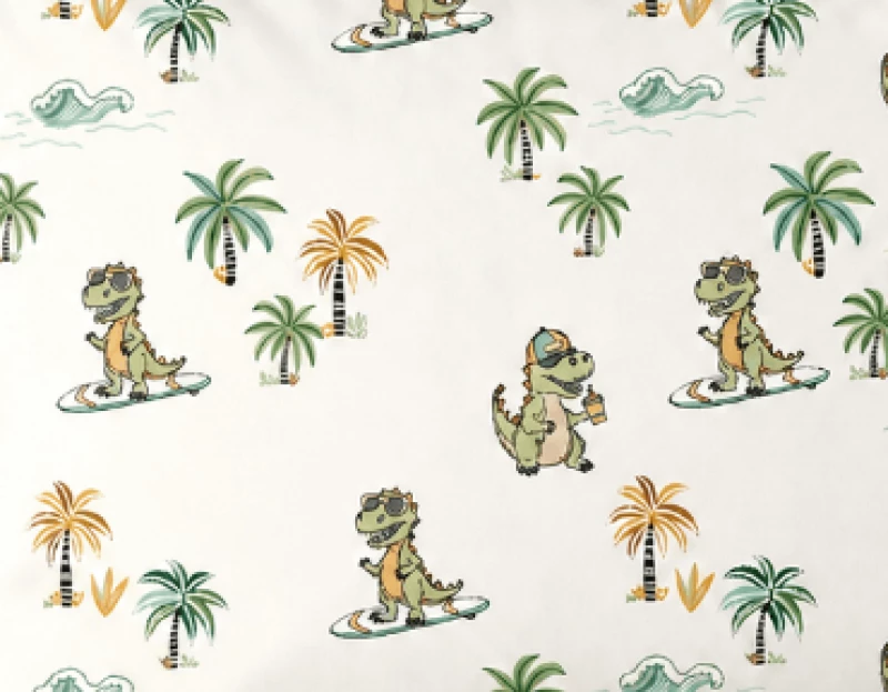 Astron Βρεφικά Σετ Σεντόνι Κούνιας Με Λάστιχο Dino Skate 84024