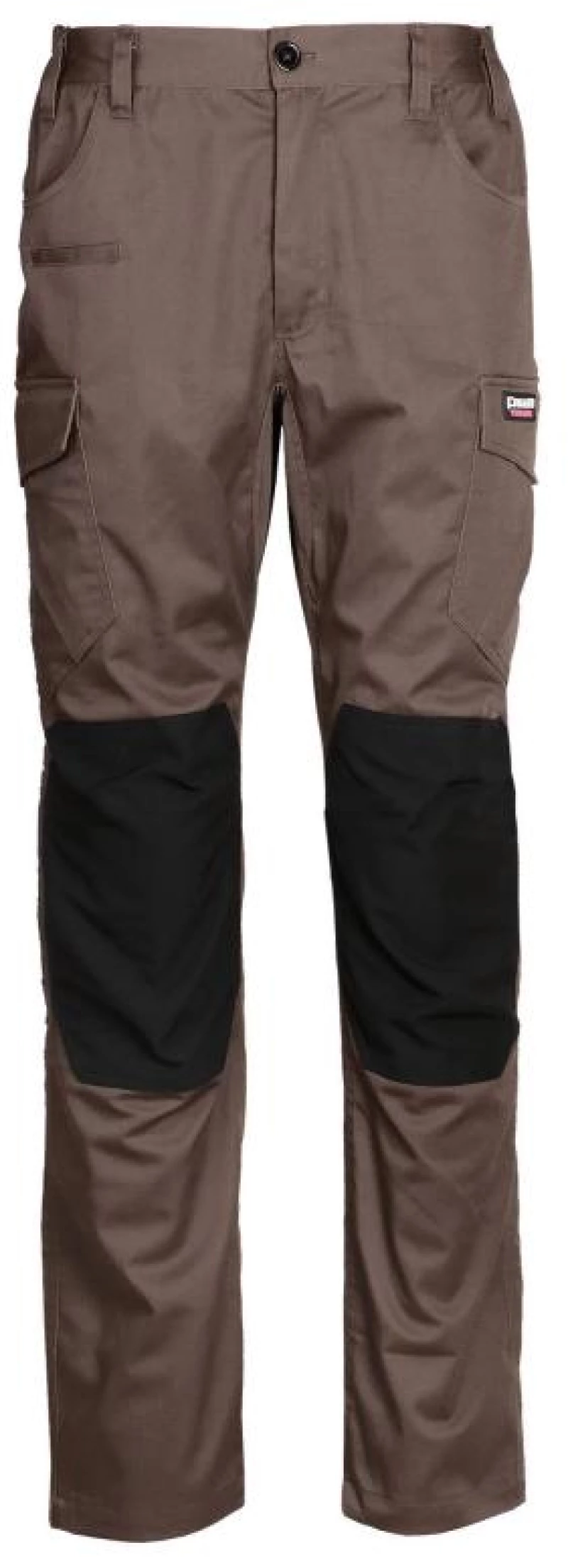 Παντελόνι εργασίας stretch με ενίσχυση στα γόνατα BROWN/BLACK