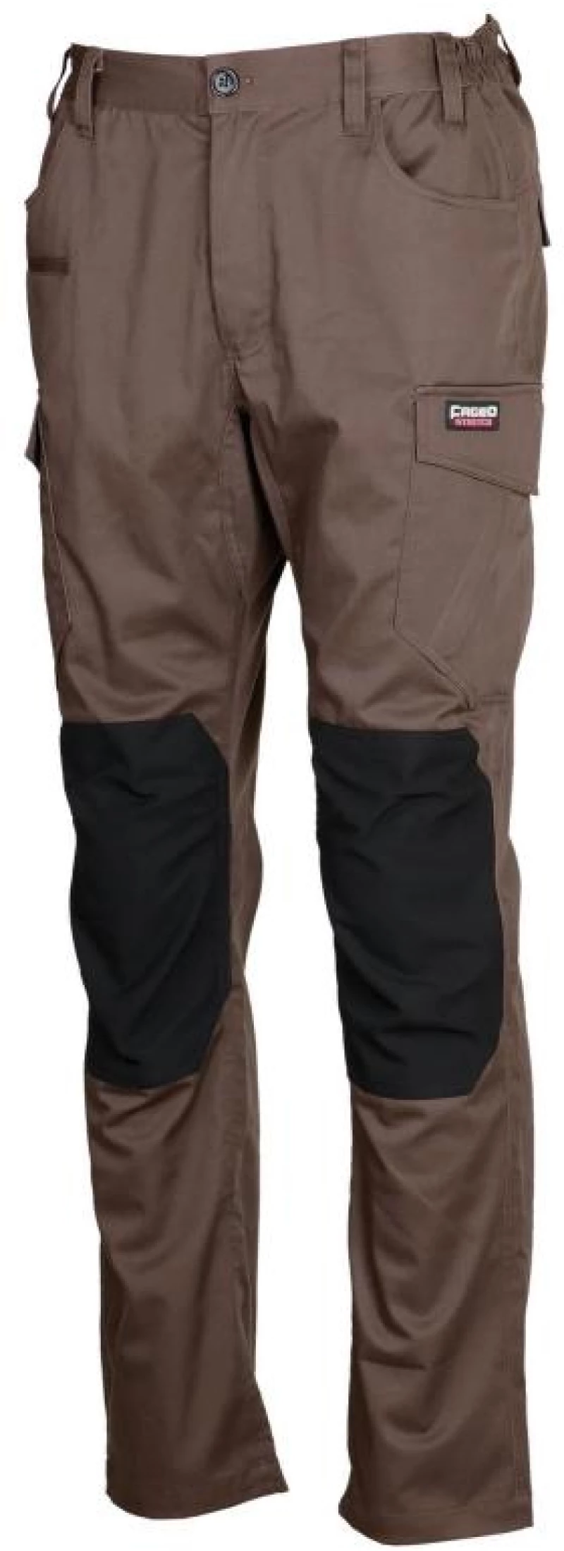 Παντελόνι εργασίας stretch με ενίσχυση στα γόνατα BROWN/BLACK