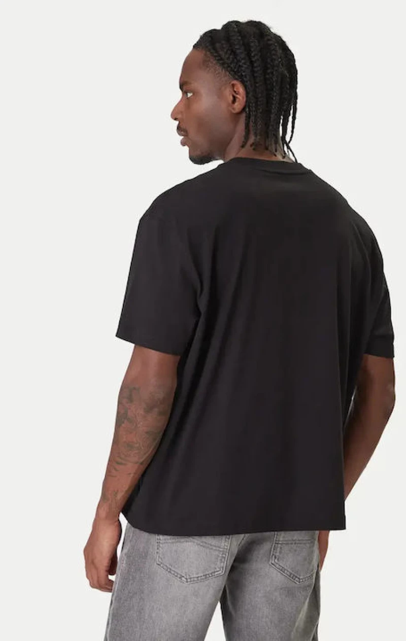 Guess ανδρικό βαμβακερό oversized t-shirt μαύρο M6RI45K8HM0-JBLK
