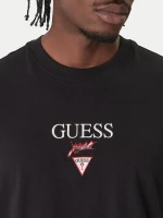 Guess ανδρικό βαμβακερό oversized t-shirt μαύρο M6RI45K8HM0-JBLK