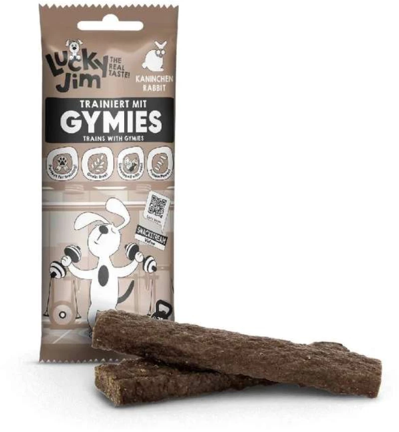 Lucky Jim Λιχουδιά Σκύλου Gymies Κουνέλι 2τμχ, 75gr