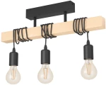 Φωτιστικό Οροφής Eglo 43511 TOWNSHEND Καφέ (Brown)|Μαύρο Ματ (Black Mat)