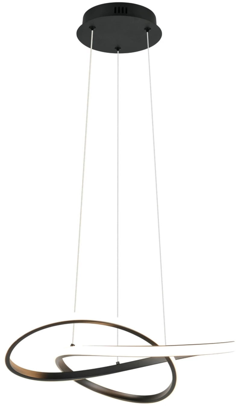 Φωτιστικό Κρεμαστό Reality Lighting -RL MANSA R33111132 Μαύρο Ματ (Black Mat) 3000K
