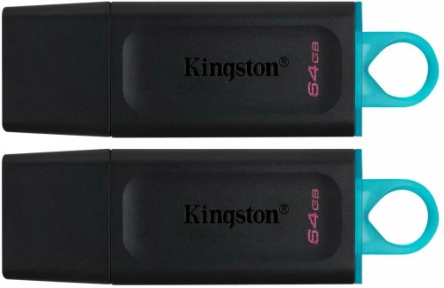 Kingston Pendrive USB-A 3.2 64GB DTX/64GB-2P Nero/Celeste 2 Pz
