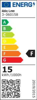 Adeleq Φωτιστικό Λουτρού 60cm LED 15W IP44 CCT Χρώμιο 3-060158