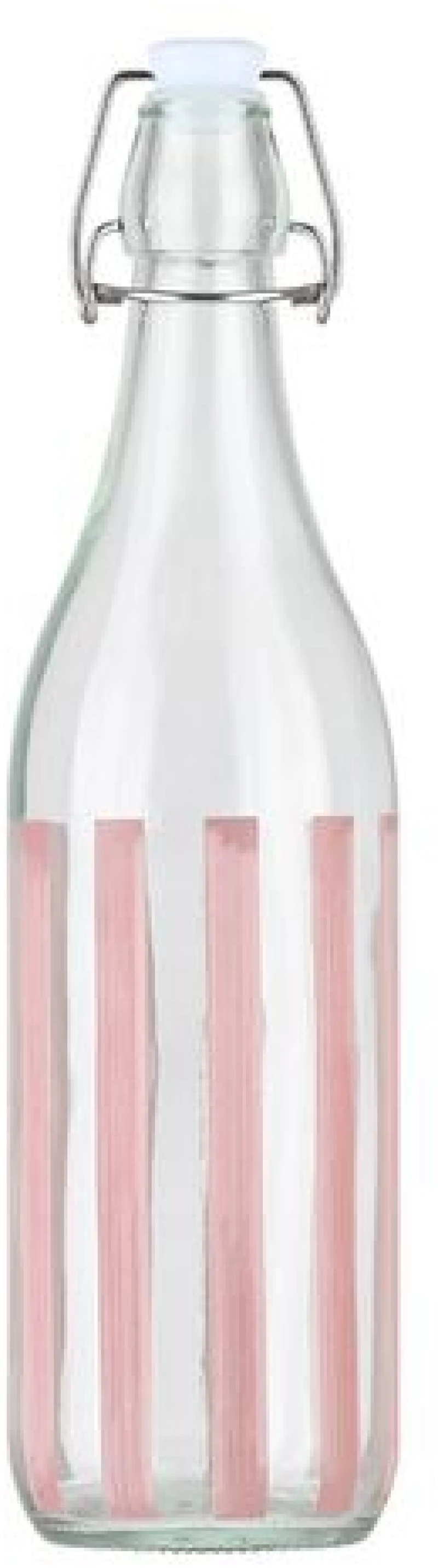 Estia Μπουκάλι Νερού Γυάλινο Ligne 1000ml Ροζ 01-39615