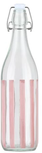 Estia Μπουκάλι Νερού Γυάλινο Ligne 1000ml Ροζ 01-39615