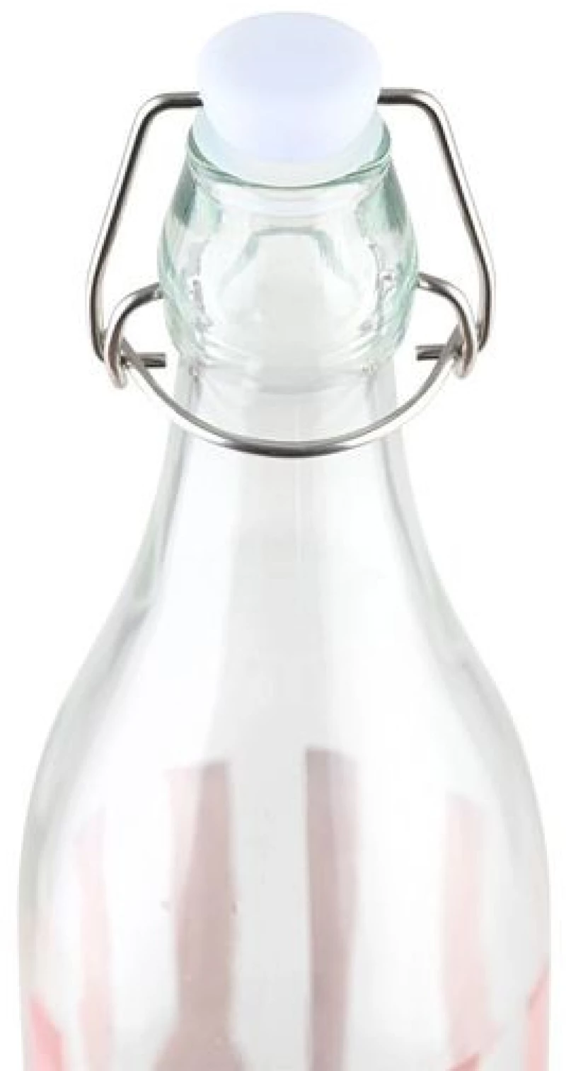 Estia Μπουκάλι Νερού Γυάλινο Ligne 1000ml Ροζ 01-39615