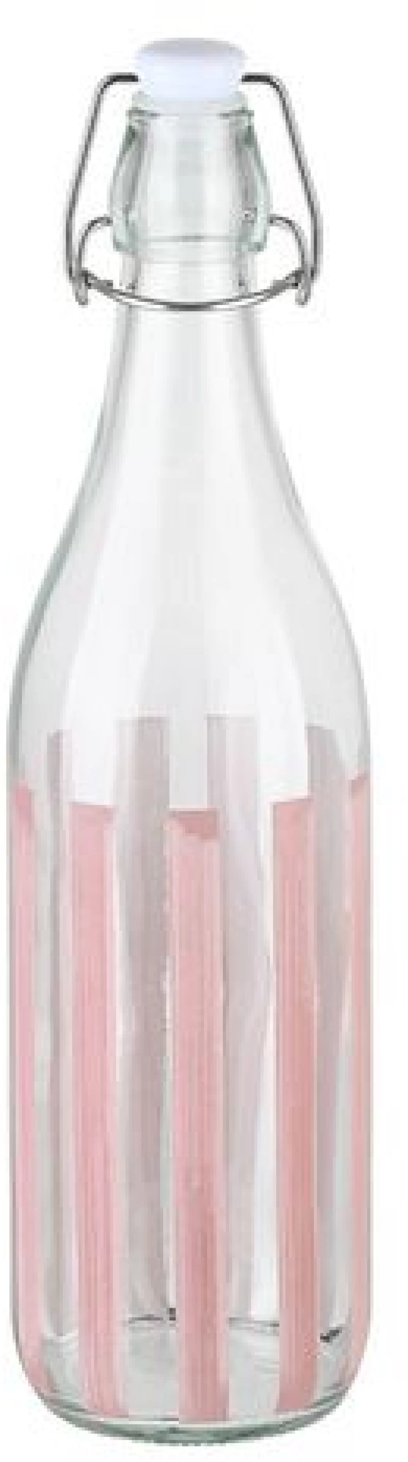 Estia Μπουκάλι Νερού Γυάλινο Ligne 1000ml Ροζ 01-39615