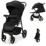 Καρότσι Μωρού Kinderkraft TRIG 3 ONYX BLACK με δίσκος φαγυτού