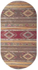 Χαλί αντιολισθητικό 75x150 Canvas 893 X oval Royal Carpet
