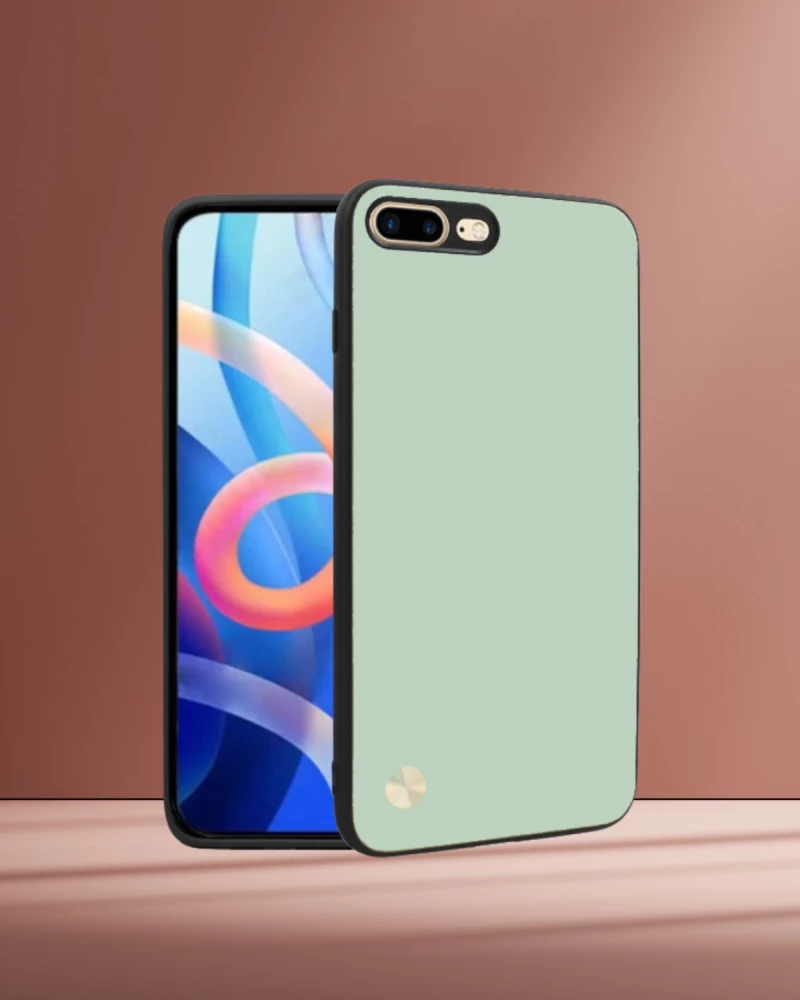 Θήκη iPhone 8 Plus / 7 Plus Bodycell Vegan Cover Σκληρή - Light Green (5206015076077)