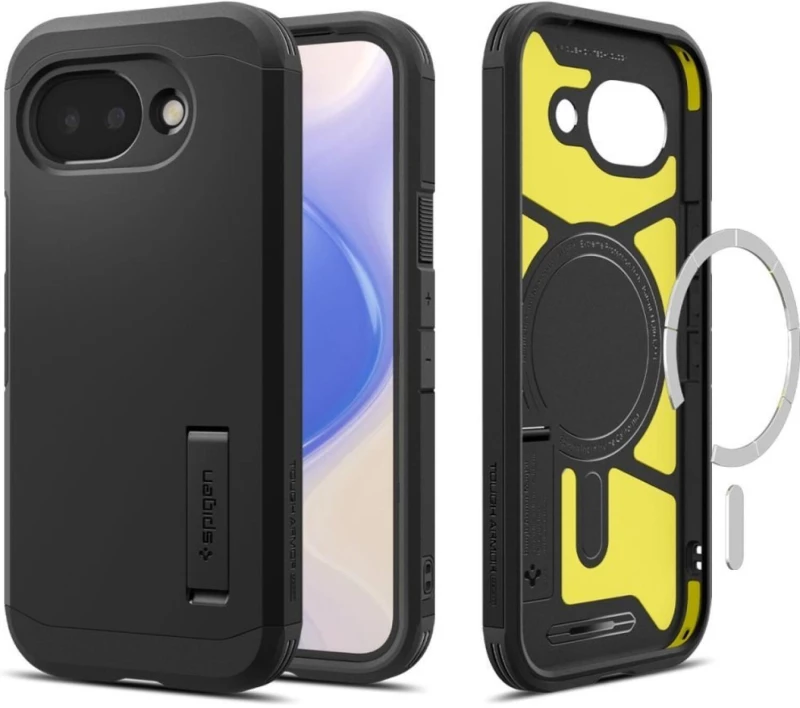 Θήκη Google Pixel 10a Spigen Tough Armor MagFit Ανθεκτική με MagSafe & KickStand - Black (ACS11280)