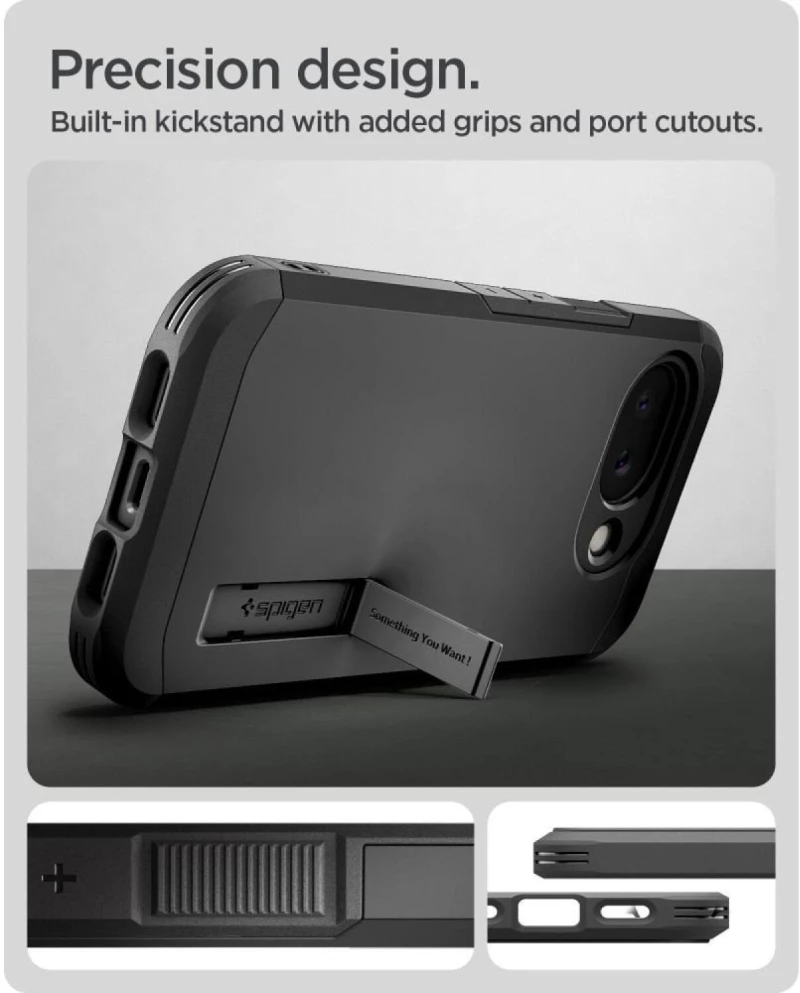 Θήκη Google Pixel 10a Spigen Tough Armor MagFit Ανθεκτική με MagSafe & KickStand - Black (ACS11280)