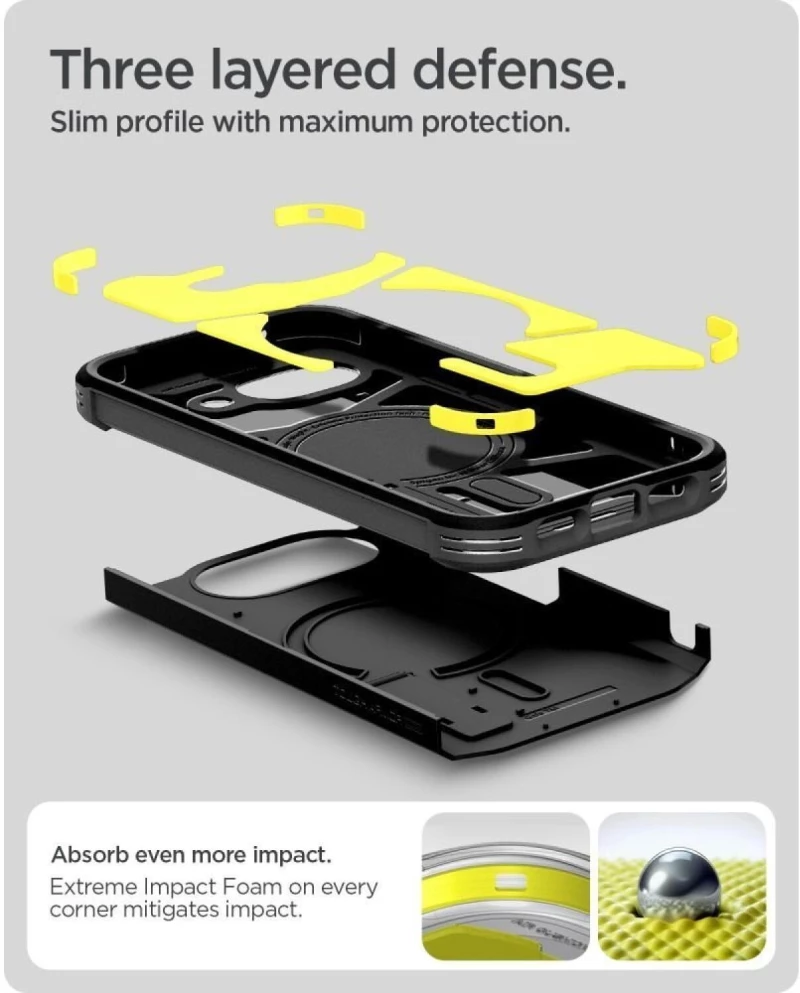 Θήκη Google Pixel 10a Spigen Tough Armor MagFit Ανθεκτική με MagSafe & KickStand - Black (ACS11280)