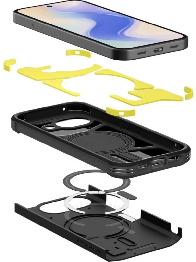 Θήκη Google Pixel 10a Spigen Tough Armor MagFit Ανθεκτική με MagSafe & KickStand - Black (ACS11280)