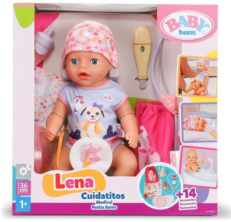 ZAPF CREATION BABY BORN LENA ΚΟΥΚΛΑ ΓΙΑΤΡΟΣ 36 cm  (#840467-116725)