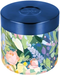 QUOKKA STAINLESS STEEL ΔΟΧΕΙΟ ΦΑΓΗΤΟΥ 600ml WHIM - FLORAL PARTY (#41119)