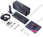 Onikuma Gaming Set TZ5008 5in1: keyboard, mouse, headphones, mouse mat and stand
