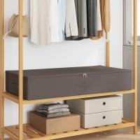 vidaXL Κουτί αποθήκευσης 6 pcs Γκρι 100 x 50 x 18 εκ. Ύφασμα