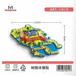 Τουριστικό μαγνητάκι Souvenir - Σετ 12pcs - Chalkidiki - 678579