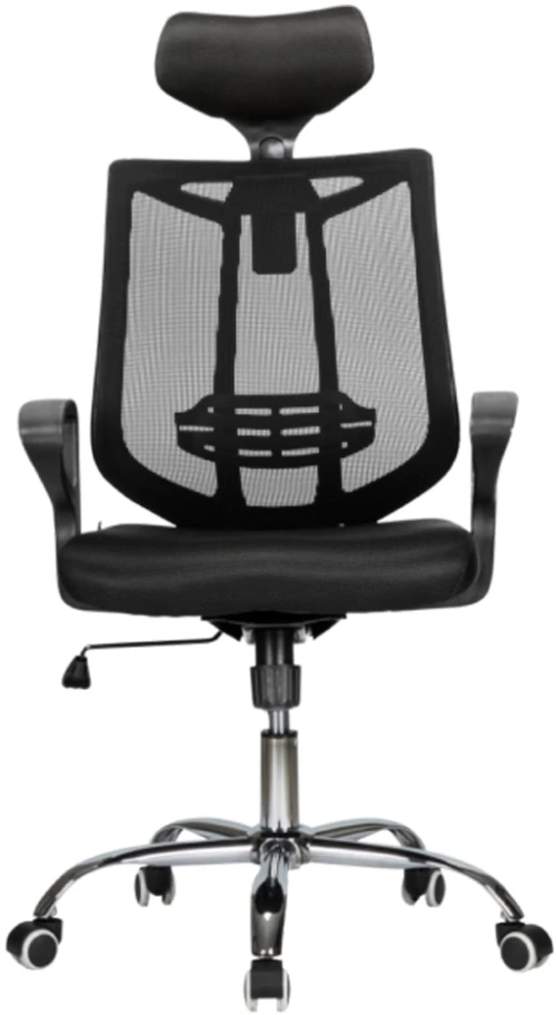 DELI HEADREST MESH CHAIR BLACK